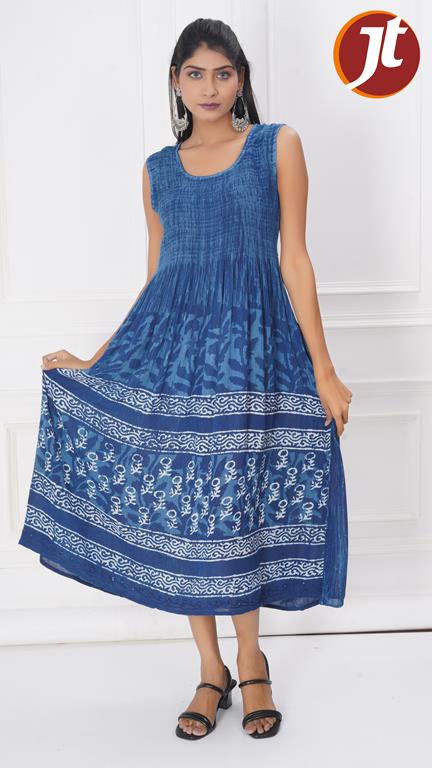 WOMEN WESTERN BOBBIN DRESS C/S